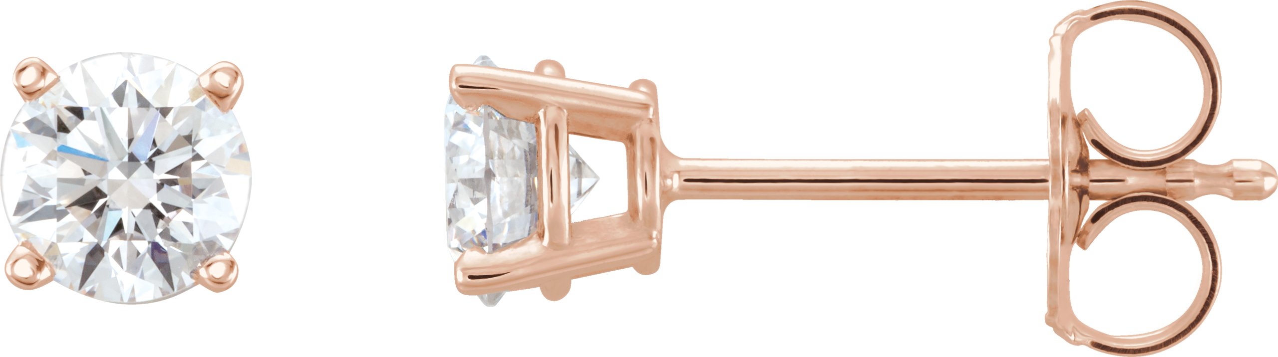 14K Rose .75 CTW Lab Grown Diamond Stud Earrings Ref 17058977