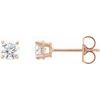 14K Rose .75 CTW Lab Grown Diamond Stud Earrings Ref 17620388