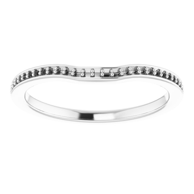 Band Mounting for 7 mm Asscher Ring view 3