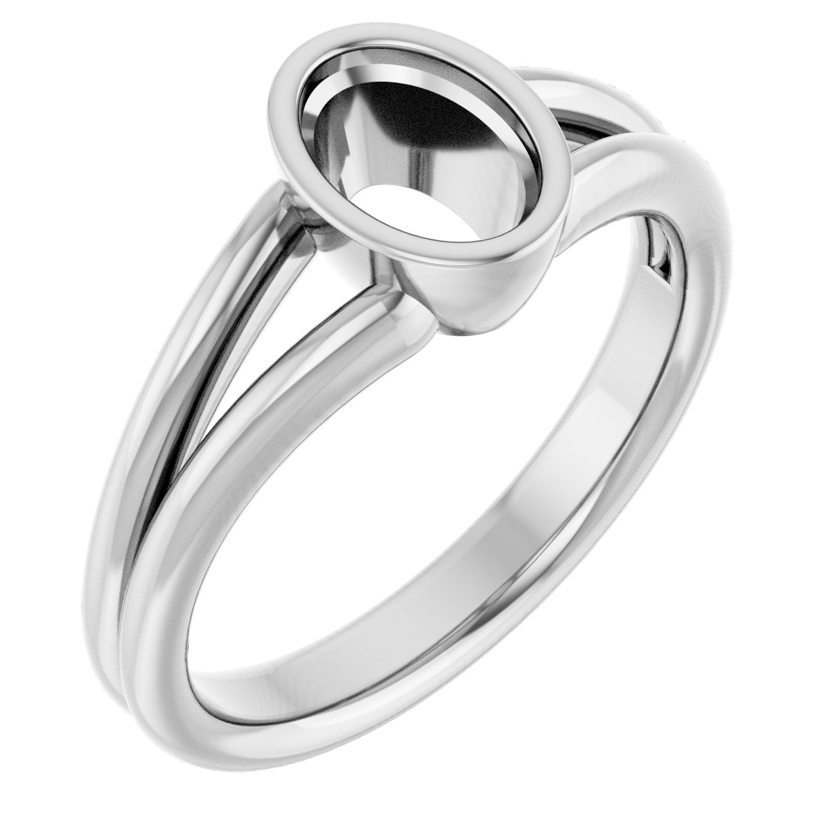 Bezel-Set Solitaire Engagement Ring