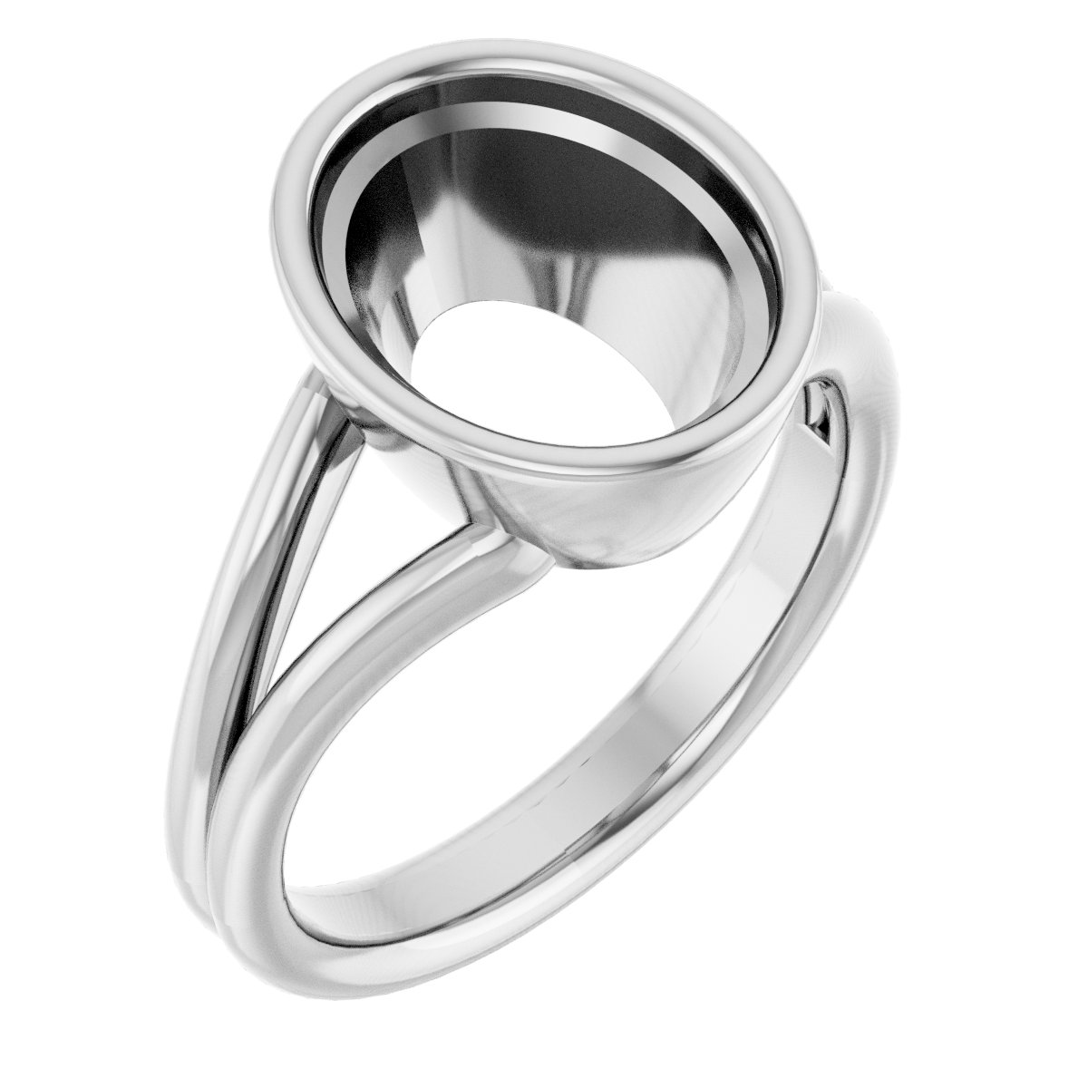 Bezel-Set Solitaire Engagement Ring