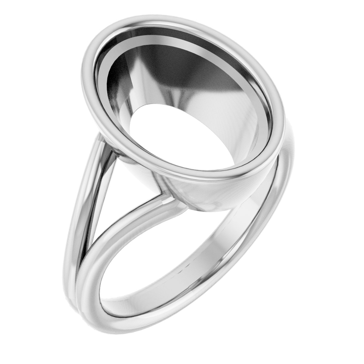 Bezel-Set Solitaire Engagement Ring