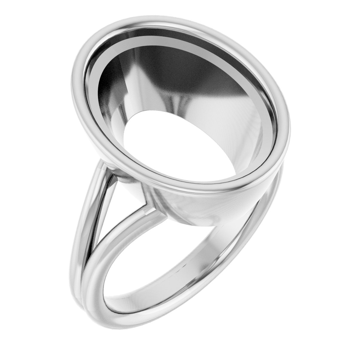 Bezel-Set Solitaire Engagement Ring