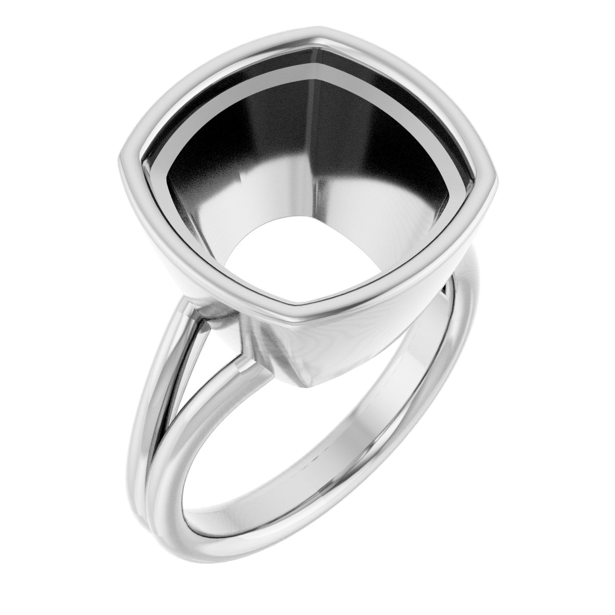 Bezel-Set Solitaire Engagement Ring