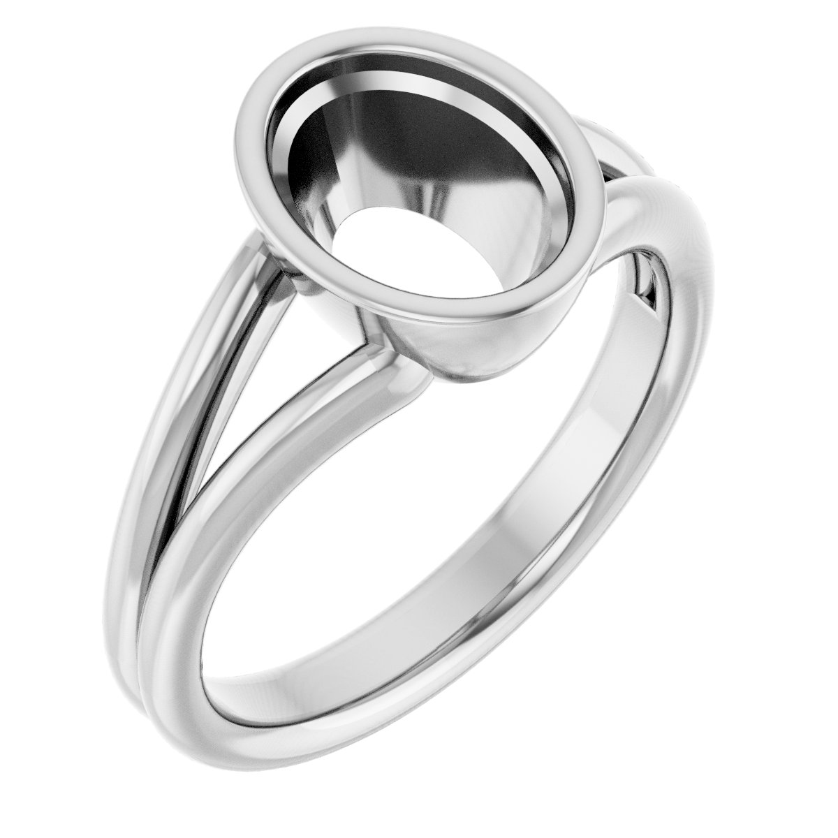 Bezel-Set Solitaire Engagement Ring