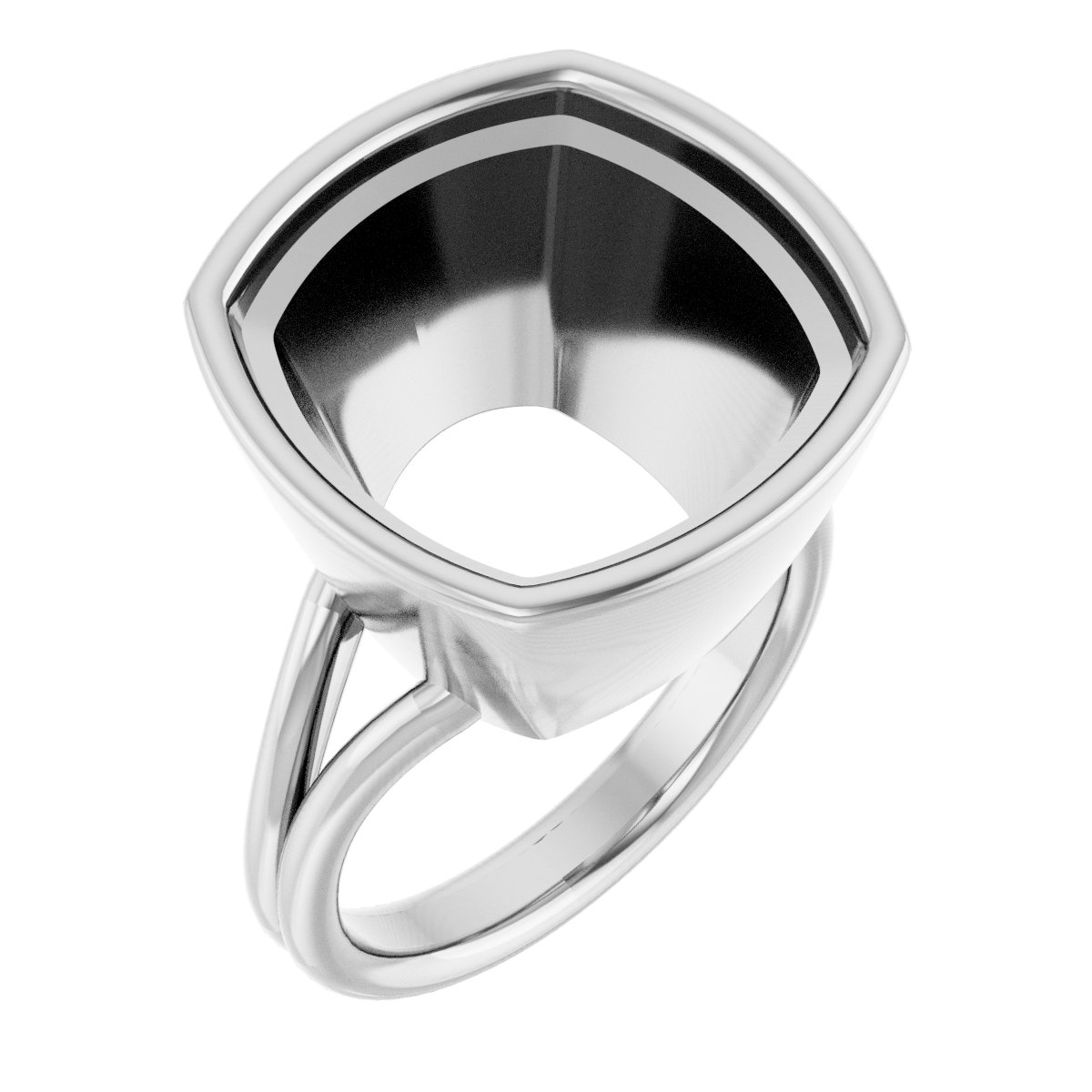 Bezel-Set Solitaire Engagement Ring