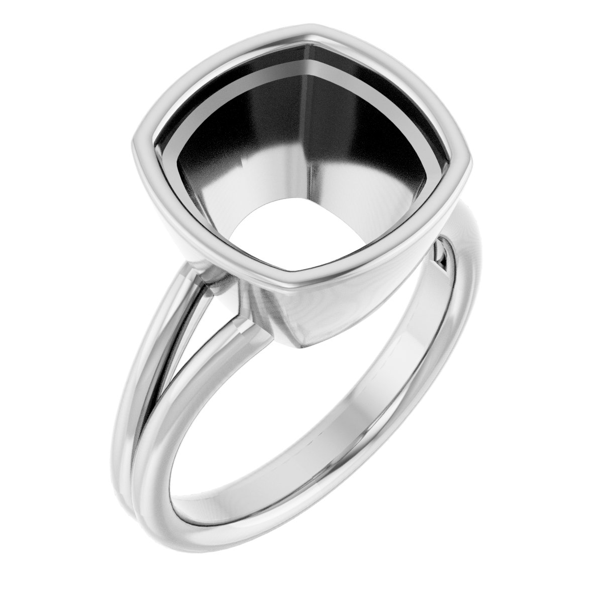 Bezel-Set Solitaire Engagement Ring