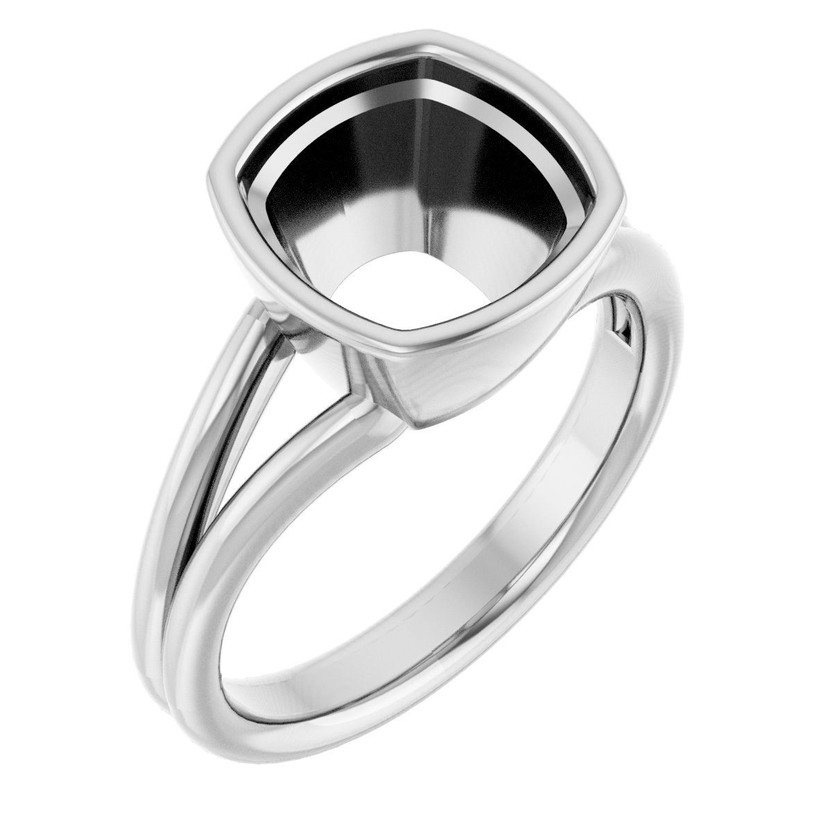 Bezel-Set Solitaire Engagement Ring