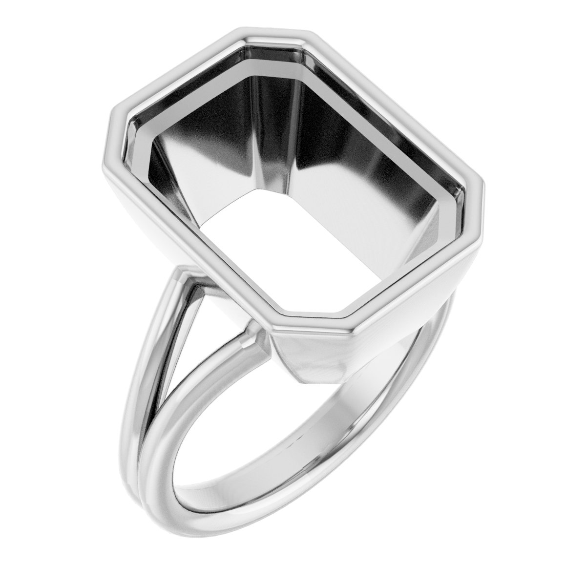 Bezel-Set Solitaire Engagement Ring