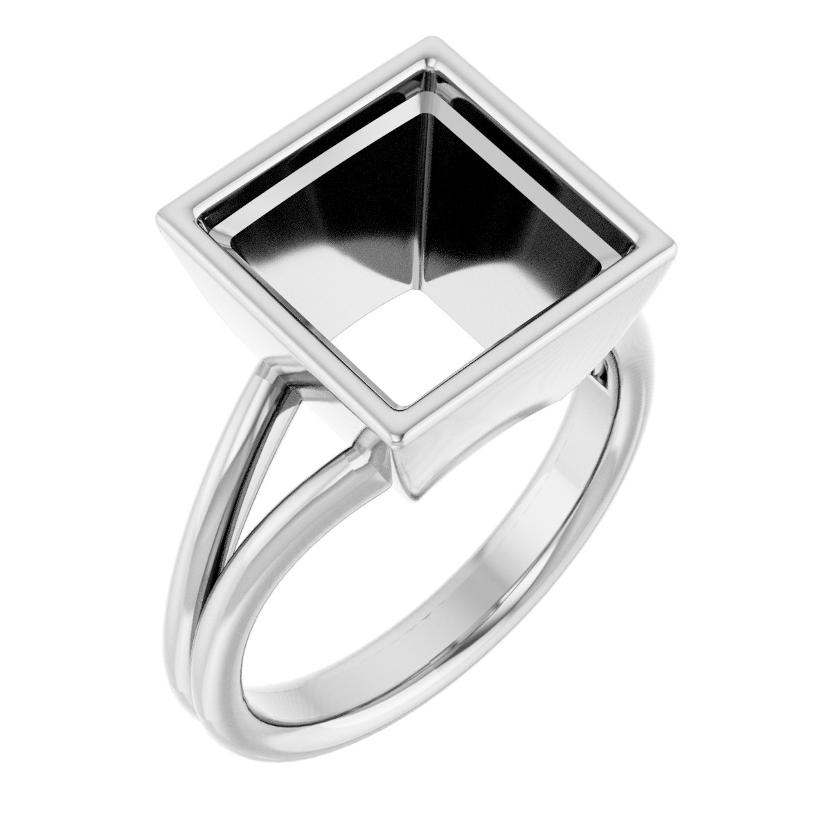 Bezel-Set Solitaire Engagement Ring