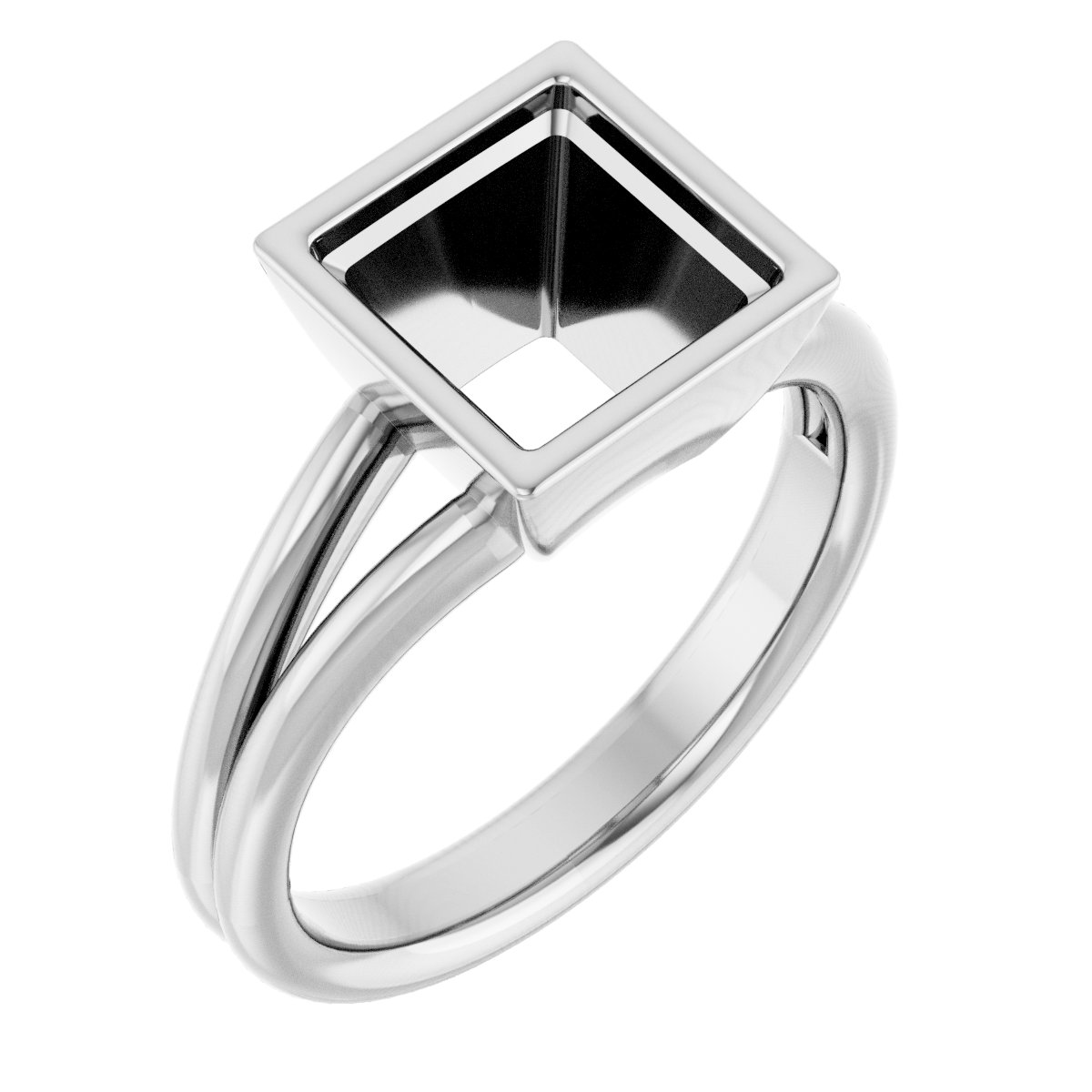 Bezel-Set Solitaire Engagement Ring