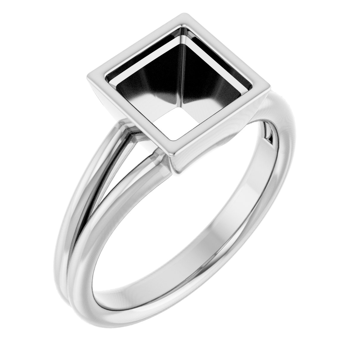 Bezel-Set Solitaire Engagement Ring
