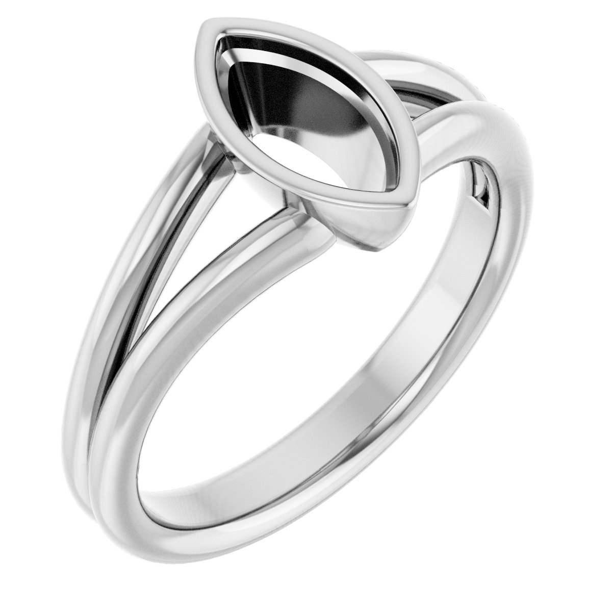 Bezel-Set Solitaire Engagement Ring