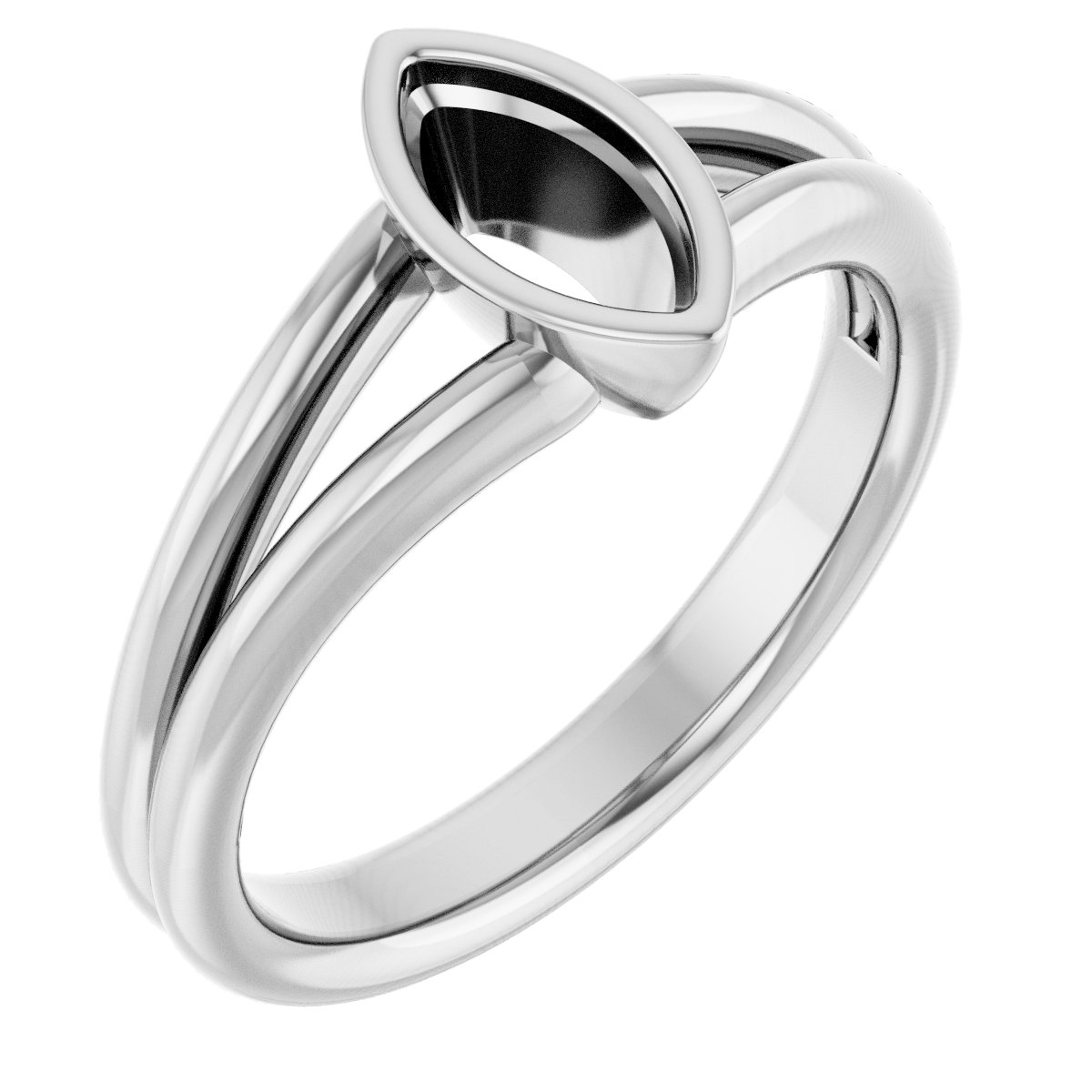 Bezel-Set Solitaire Engagement Ring