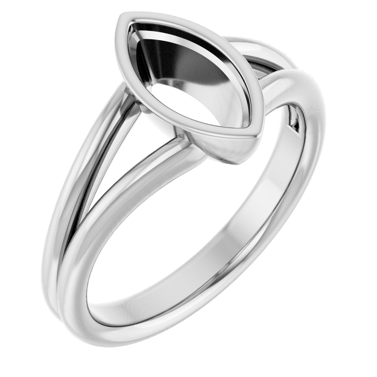 Bezel-Set Solitaire Engagement Ring