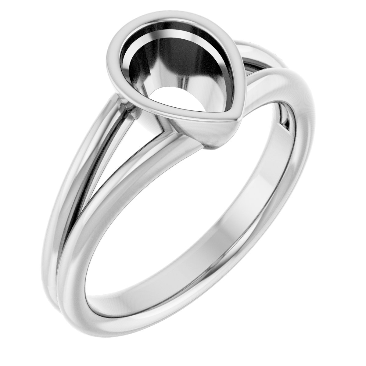 Bezel-Set Solitaire Engagement Ring