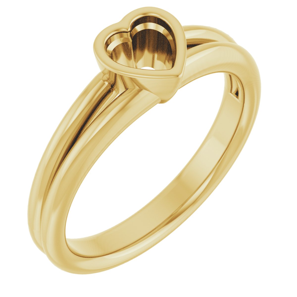 Bezel-Set Solitaire Engagement Ring