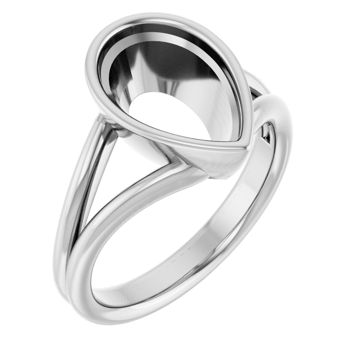 Bezel-Set Solitaire Engagement Ring