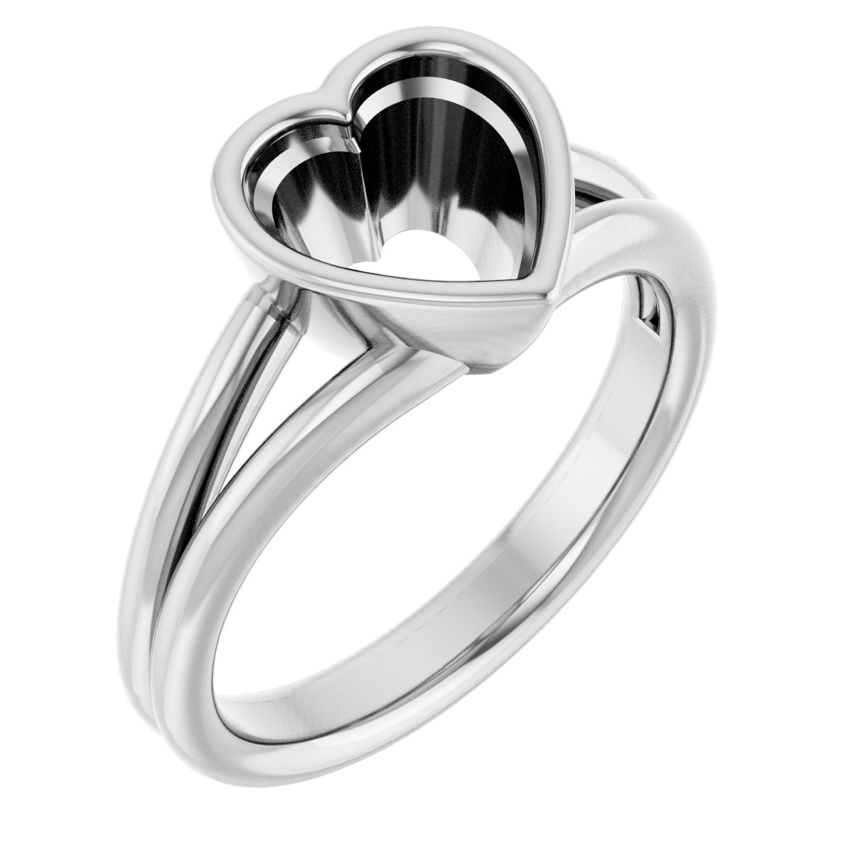Bezel-Set Solitaire Engagement Ring