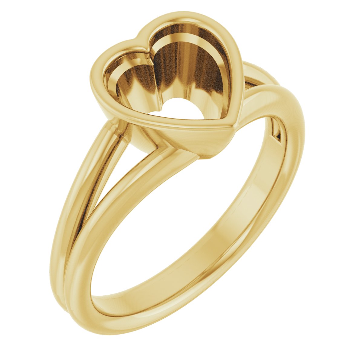 Bezel-Set Solitaire Engagement Ring