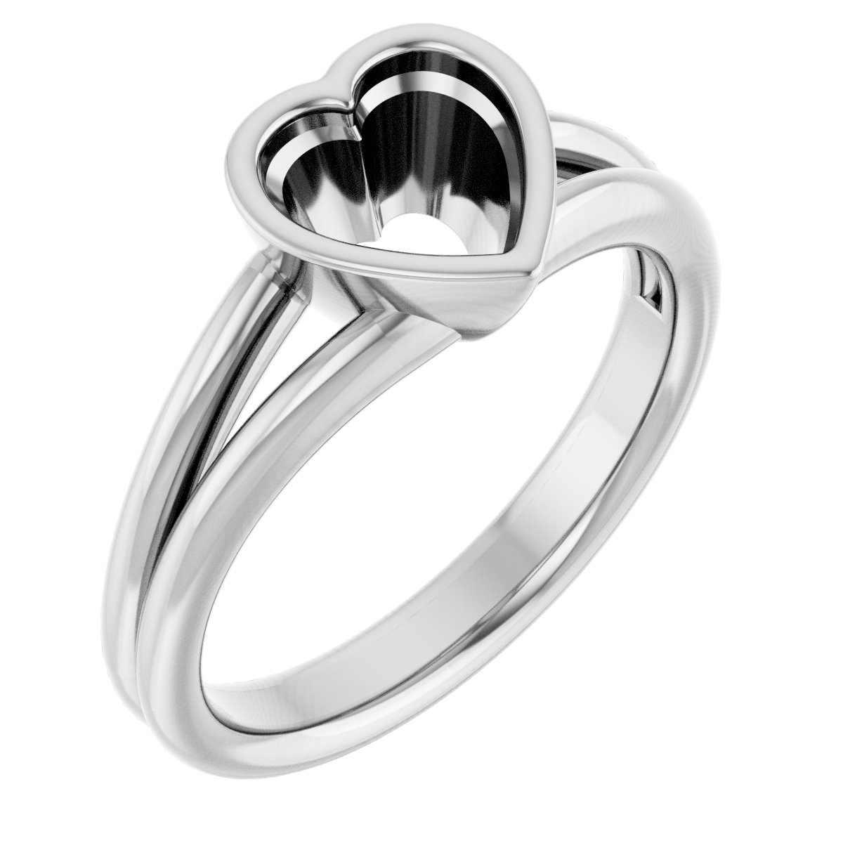Bezel-Set Solitaire Engagement Ring