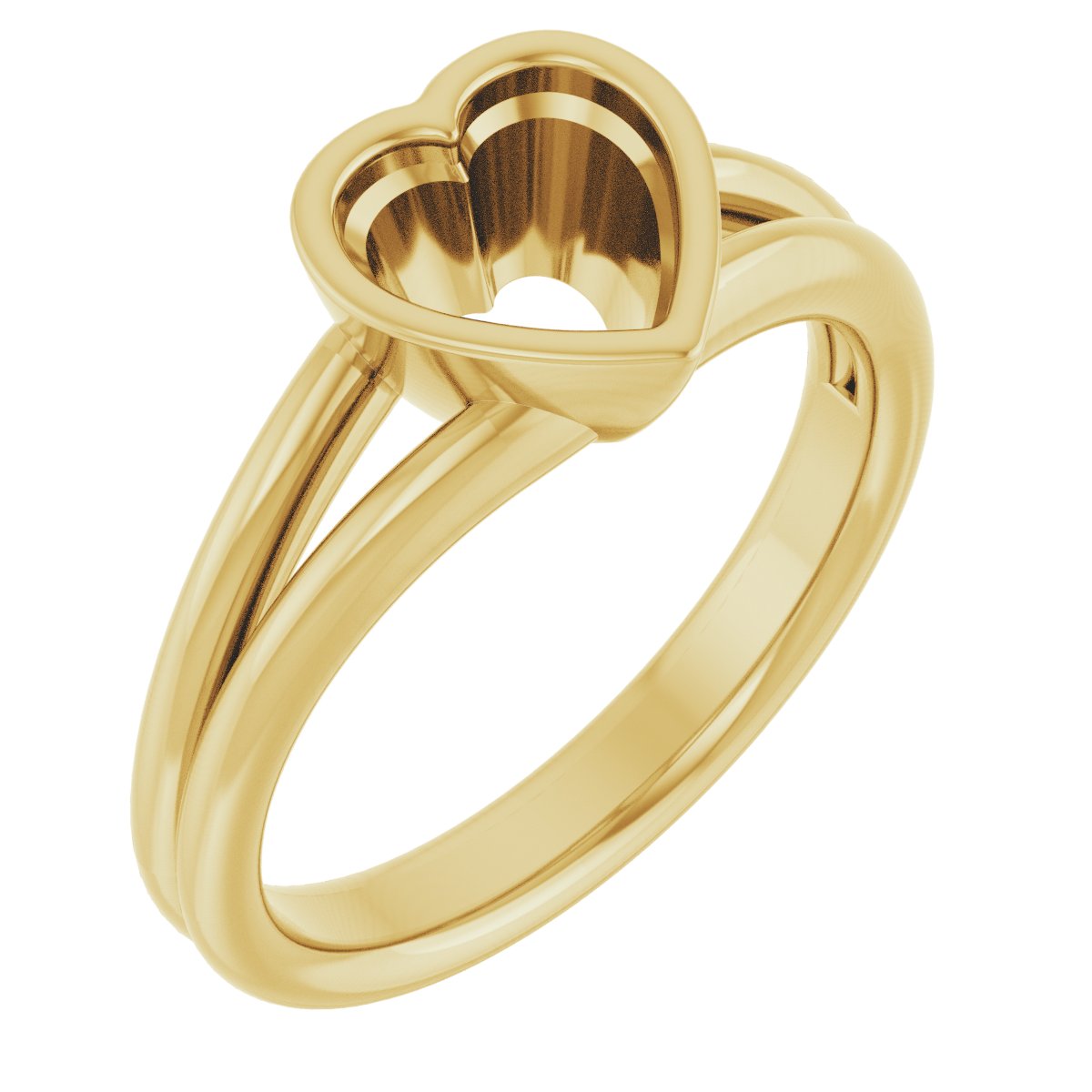 Bezel-Set Solitaire Engagement Ring
