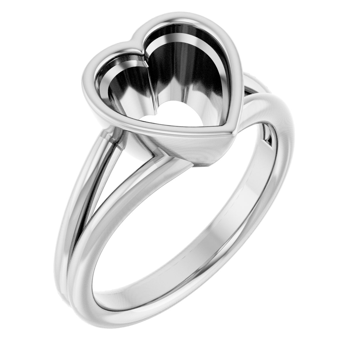Bezel-Set Solitaire Engagement Ring