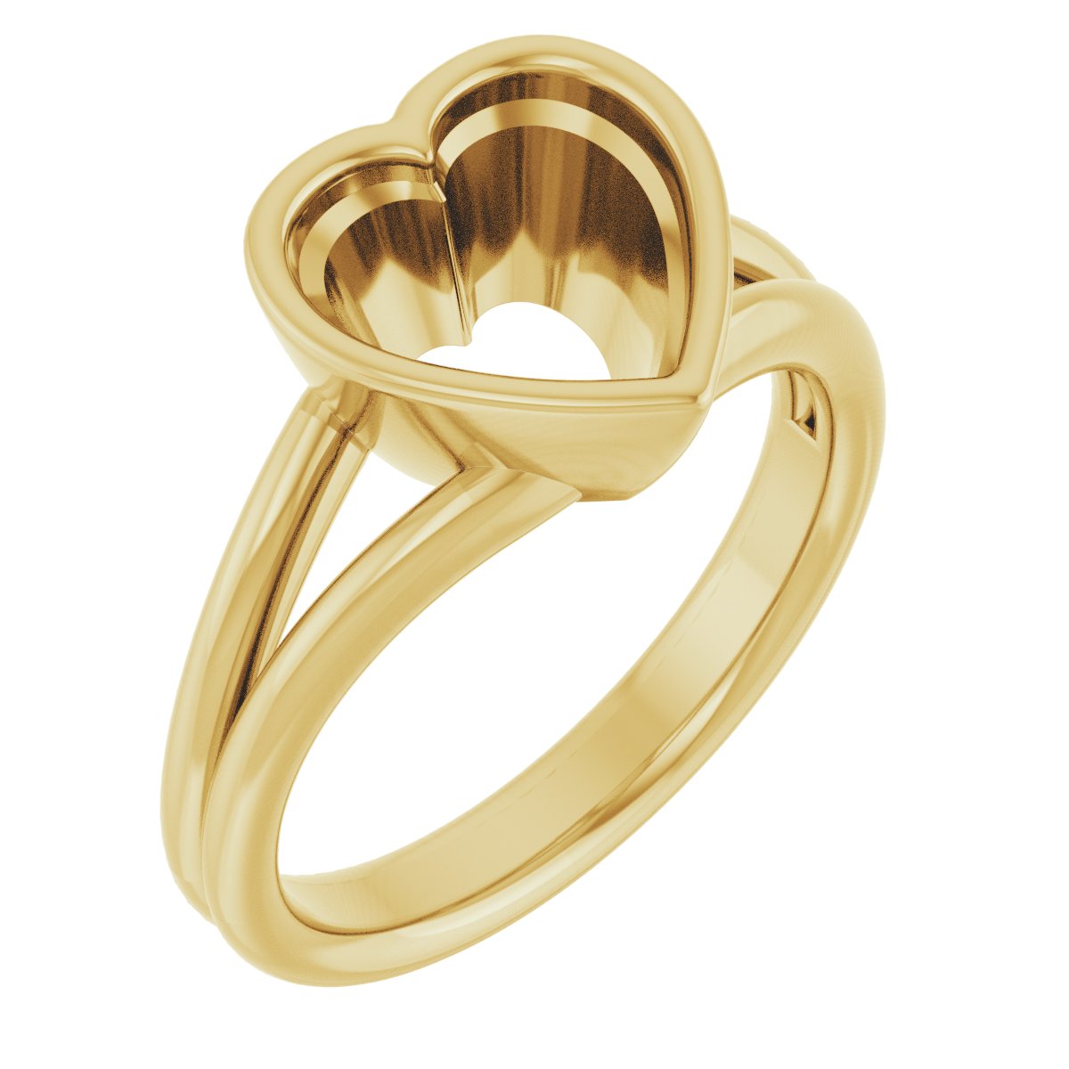 Bezel-Set Solitaire Engagement Ring