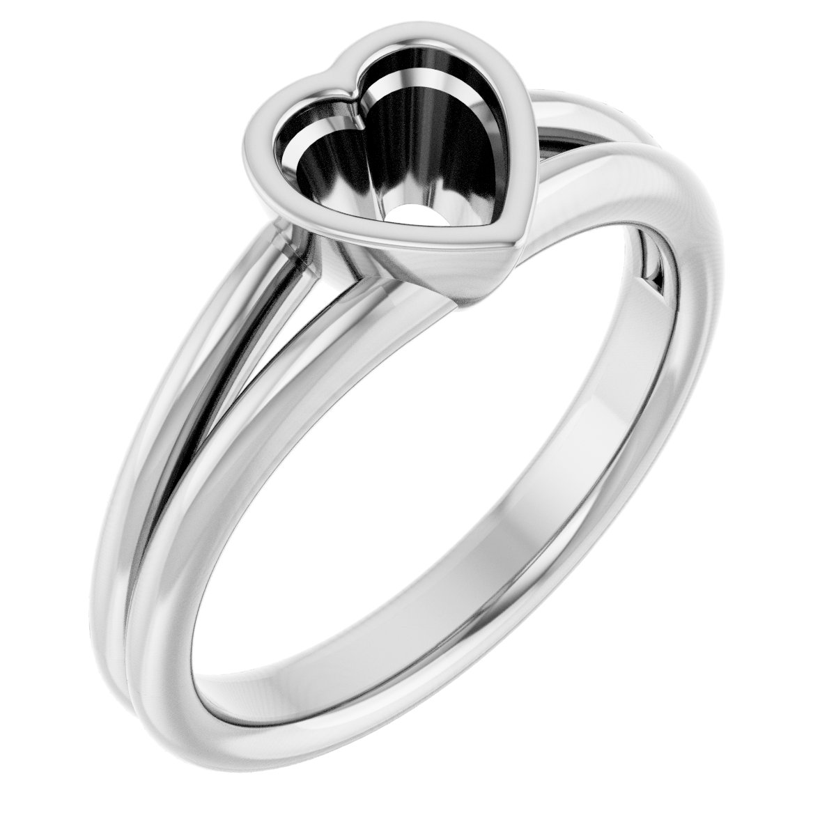 Bezel-Set Solitaire Engagement Ring