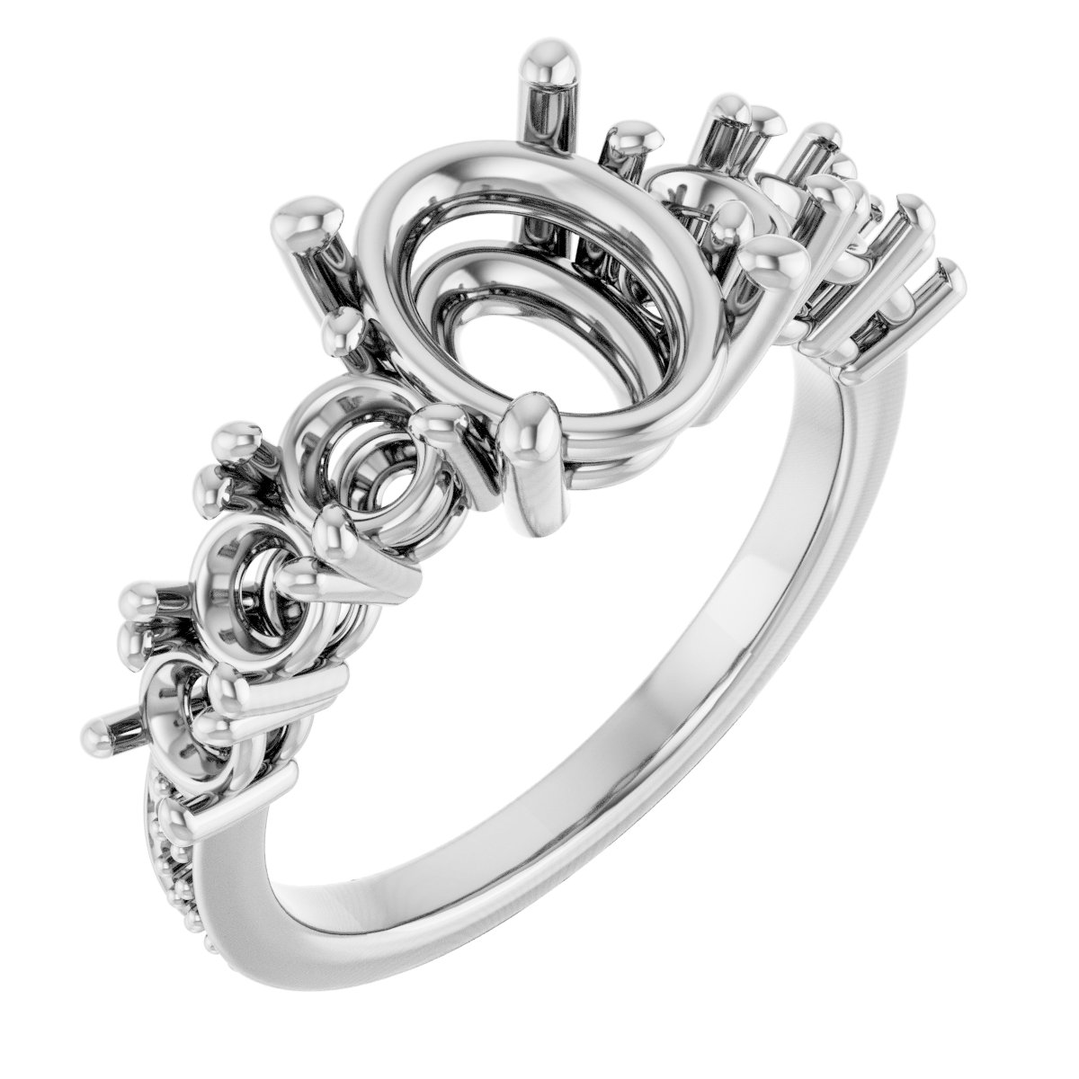 Accented Engagement Ring