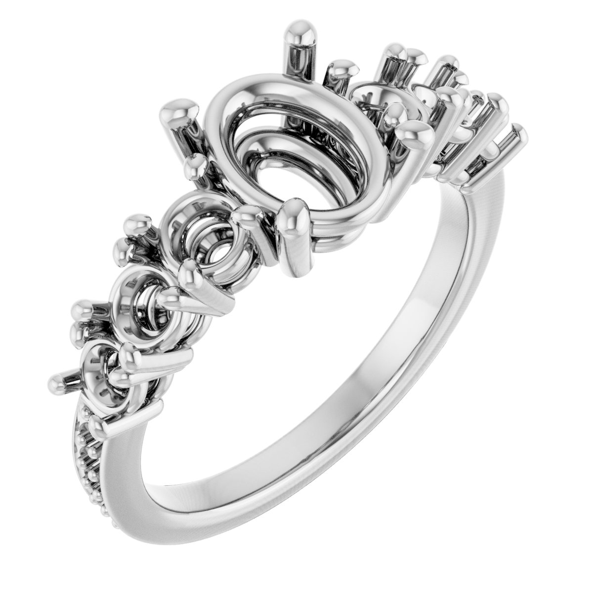 Accented Engagement Ring