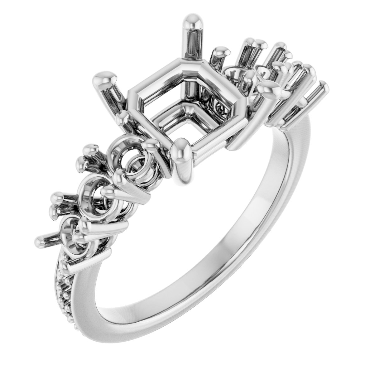 Accented Engagement Ring