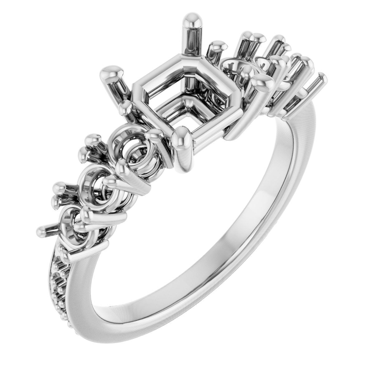 Accented Engagement Ring