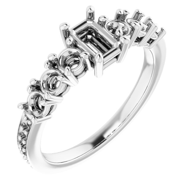 Accented Engagement Ring