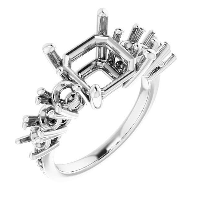 Accented Engagement Ring