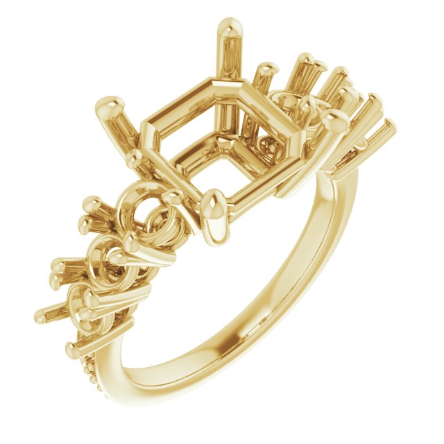Accented Engagement Ring