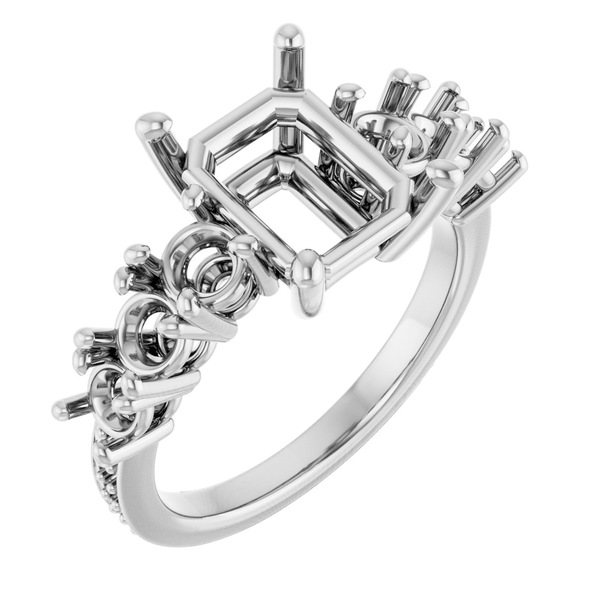 Accented Engagement Ring