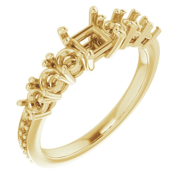 Accented Engagement Ring