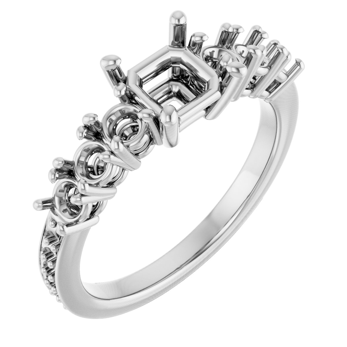 Accented Engagement Ring