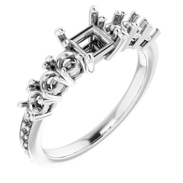 Accented Engagement Ring