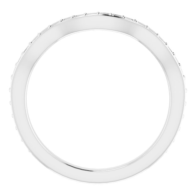 Band Mounting for 6x4 mm Emerald Ring view 2