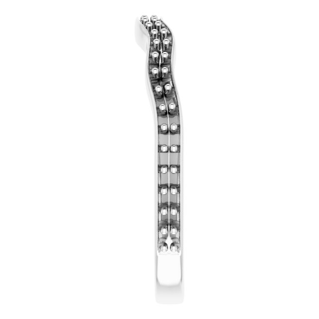 Band Mounting for 6x4 mm Emerald Ring view 4