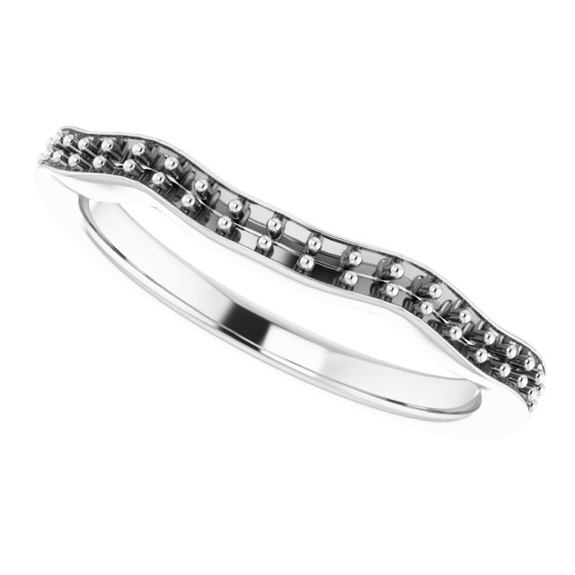 Band Mounting for 6x4 mm Emerald Ring view 5