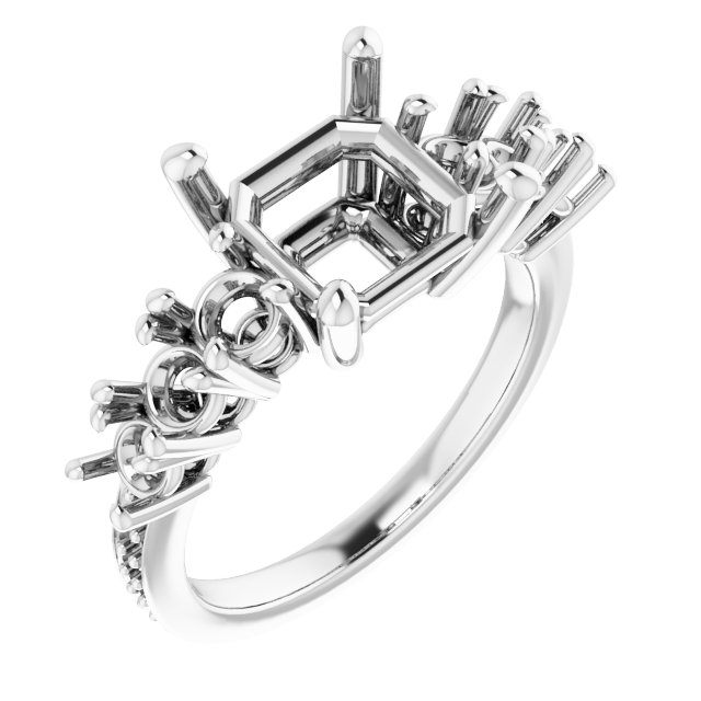 Accented Engagement Ring