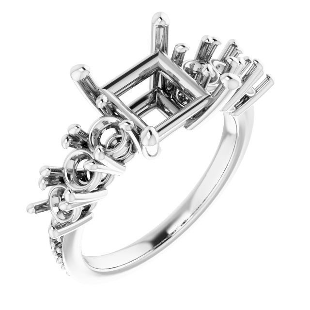 Accented Engagement Ring