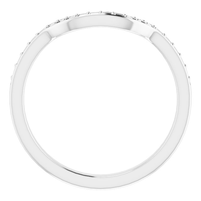 Band Mounting for 8x6 mm Emerald Ring view 2