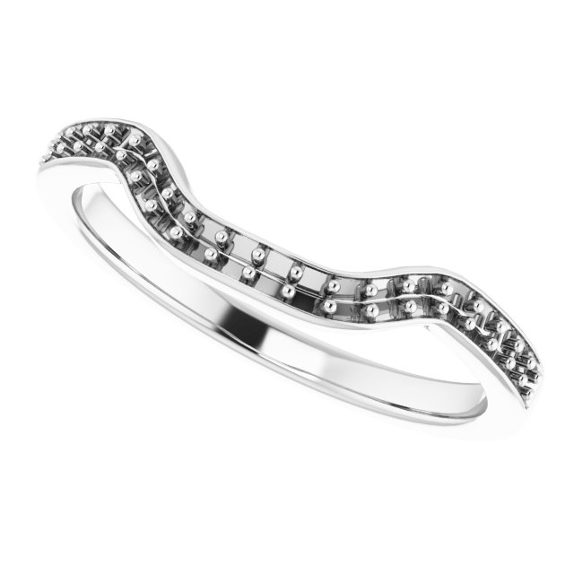 Band Mounting for 8x6 mm Emerald Ring view 5