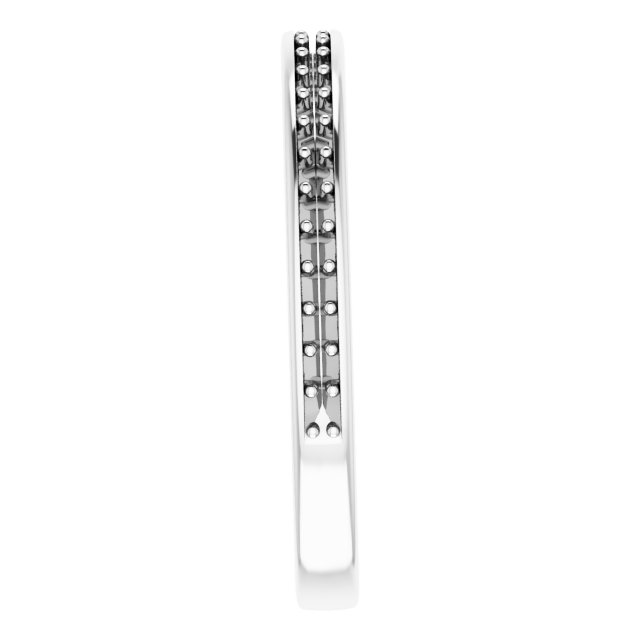Band Mounting for 8 mm Square Ring view 4