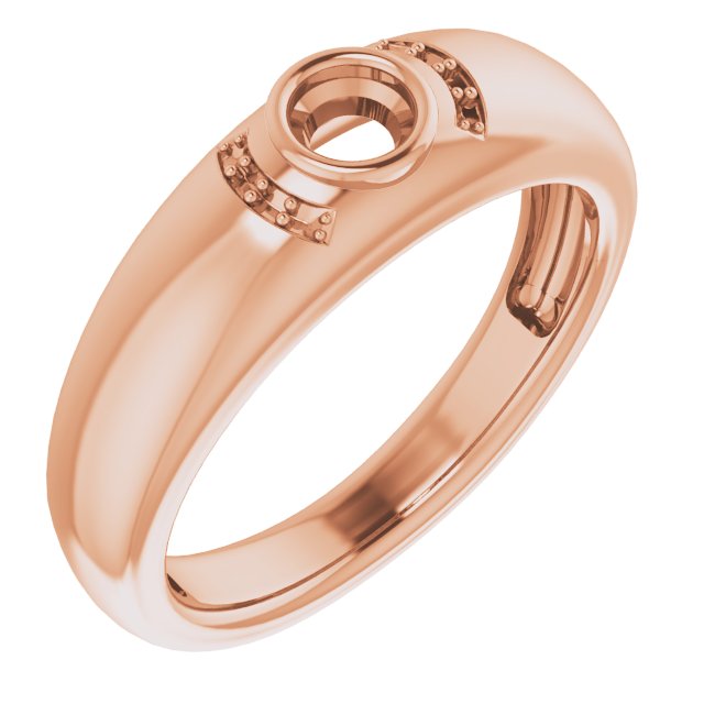 Accented Bezel-Set Ring