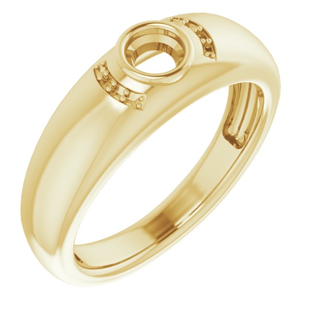 Accented Bezel-Set Ring